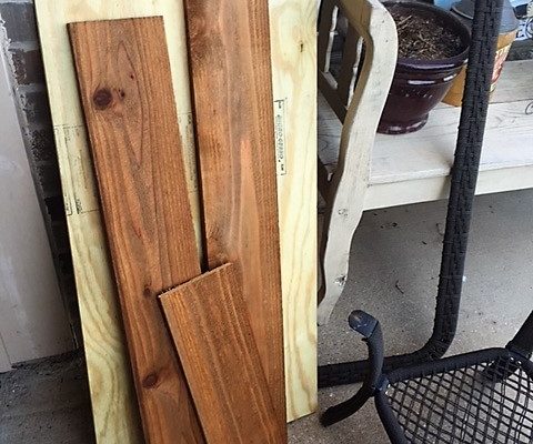 supplies for DIY table top