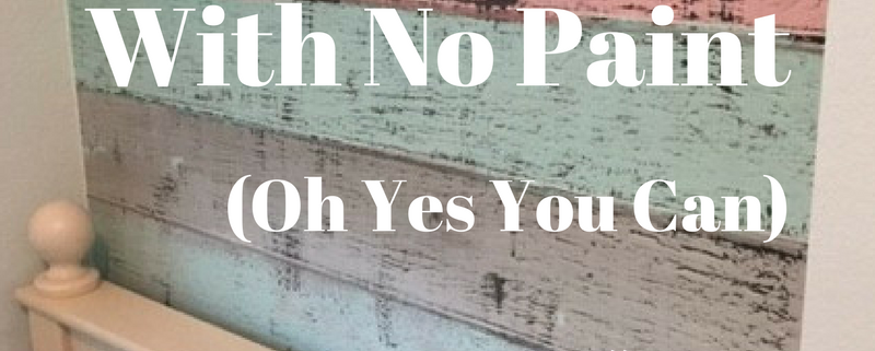 transform a wall with no paint