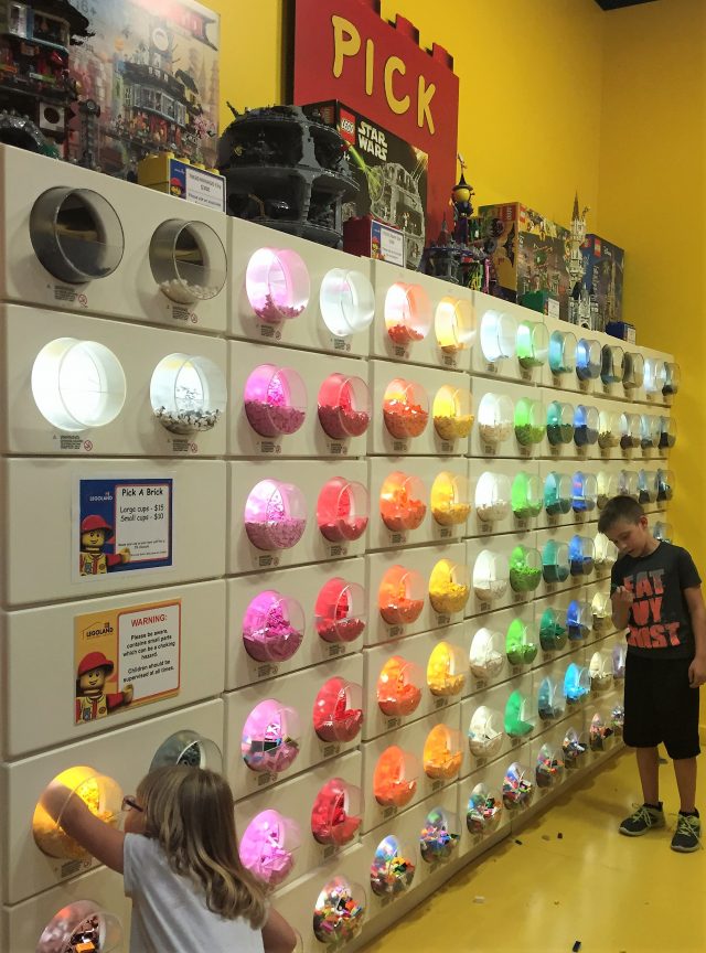 LEGO store brick wall