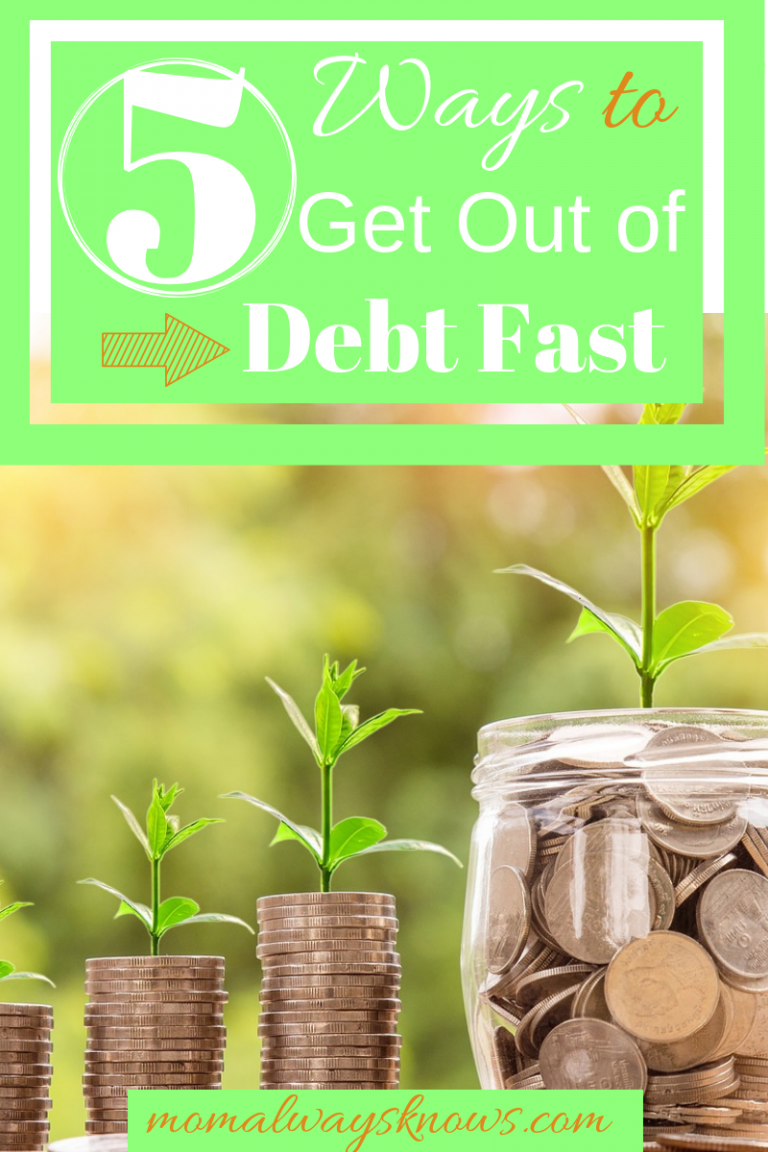 Get out of debt fast with these 5 tips to help you get out of the red