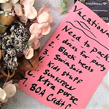 vacation packing list