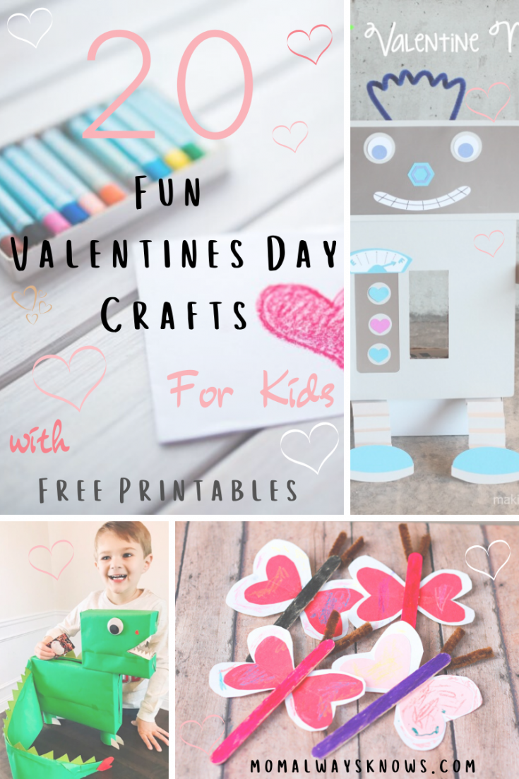 20 Fun Valentines Day Crafts for Kids with Free Printables - Mom always ...